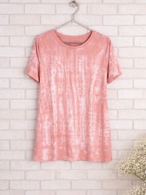 Torrid Vintage Short Sleeve Tee in Tie Dye Dusty Rose Size 00